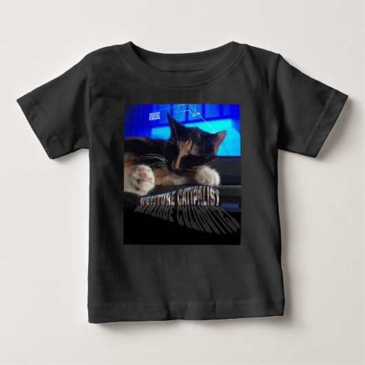 Schlafkatze Baby T-shirt (Vorderseite)