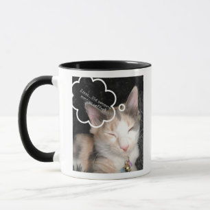 Schlafkatze Braucht Kaffee Meme Tasse