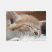 Schlafkatze Fleecedecke (Vorderseite (Horizontal))