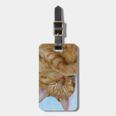 Schlafkatze Gepäckanhänger (Vorderseite vertikal)