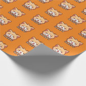 Schlafkatze Geschenkpapier (Ecke)