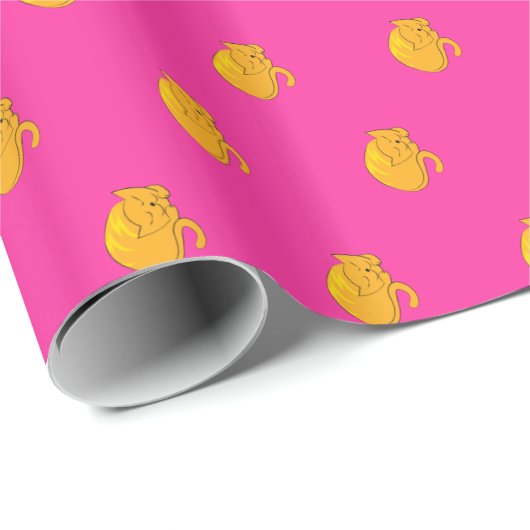 Schlafkatze Geschenkpapier (Rolleneckpunkt)