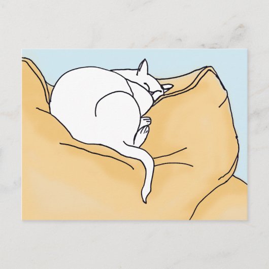 Schlafkatze I Postkarte (Vorderseite)