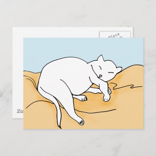 Schlafkatze II Postkarte (Vorne/Hinten)