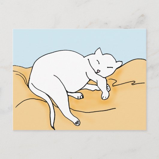 Schlafkatze II Postkarte (Vorderseite)
