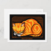 Schlafkatze, Julie de Graag Postkarte (Vorne/Hinten)