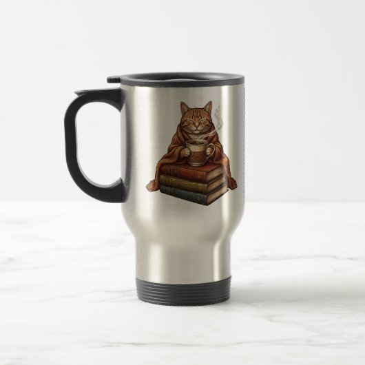 Schlafkatze-Kaffeetasse Reisebecher (Links)