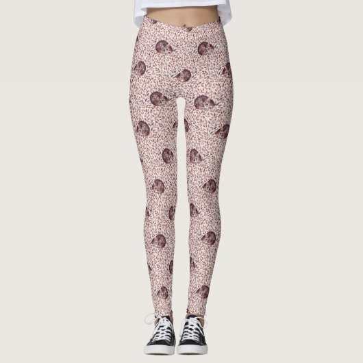 Schlafkatze Leggings (Vorderseite)