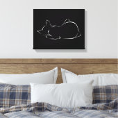 Schlafkatze Leinwanddruck (Insitu (Schlafzimmer))