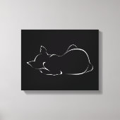 Schlafkatze Leinwanddruck (Vorderseite)