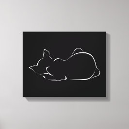Schlafkatze Leinwanddruck