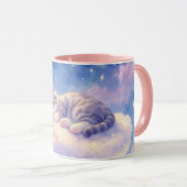 Schlafkatze Mond Tasse (VorderseiteRechts)