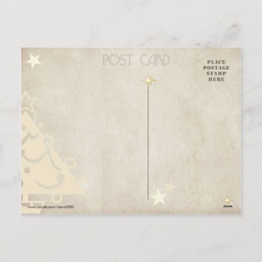 Schlafkatze neben dem Kamin zu Weihnachten (Rückseite)