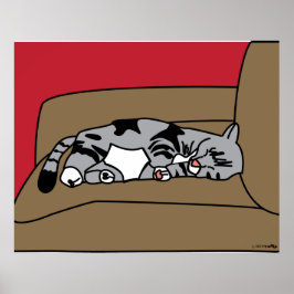 Schlafkatze Olivia Print Poster