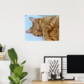 Schlafkatze Poster (Heimbüro)
