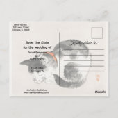 Schlafkatze Postkarte (Rückseite)