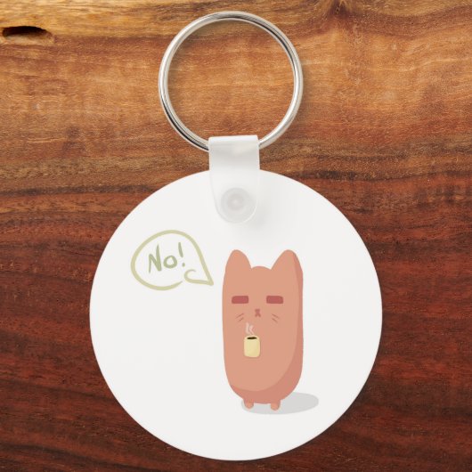 Schlafkatze Schlüsselanhänger (Vorderseite)
