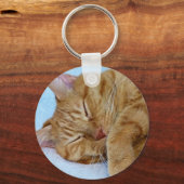 Schlafkatze Schlüsselanhänger (Vorderseite)