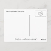 Schlafkatze von Renoir Postkarte (Rückseite)