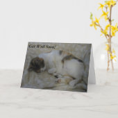 Schlafkatze wird bald gut auf Karte #2 (Gelbe Blume)