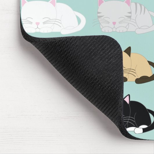 Schlafkatzen Mousepad (Ecke)