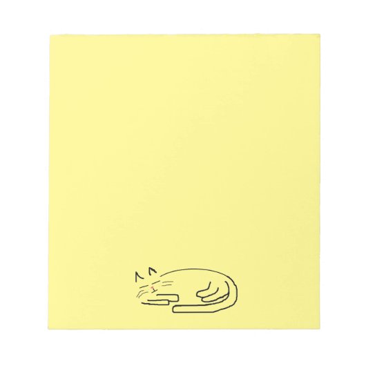 Schlafkatzendoodle Notizblock (Vorderseite)