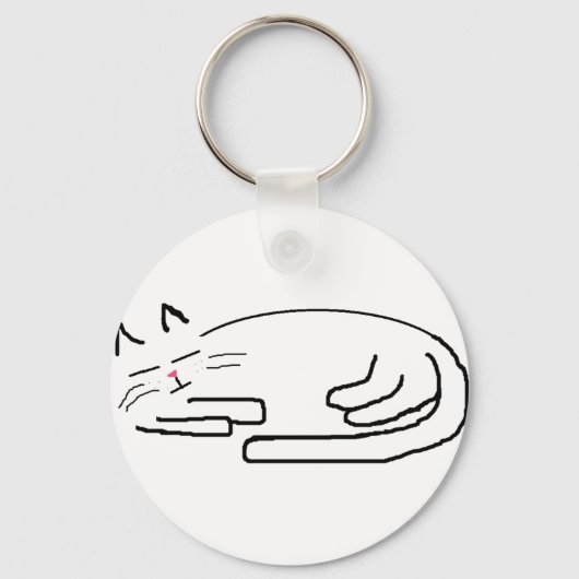 Schlafkatzendoodle Schlüsselanhänger (Vorderseite)