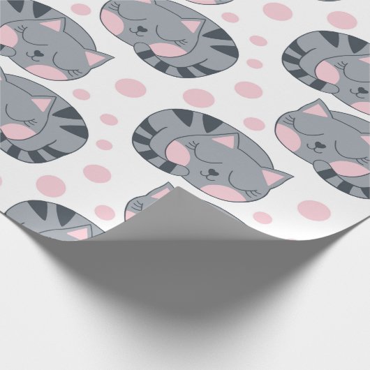 Schlafkatzenpapier Geschenkpapier (Ecke)