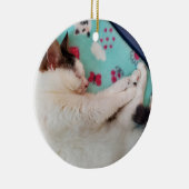 Schlafkatzenschmuck Keramik Ornament (Rechts)