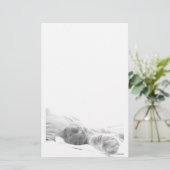 Schlafkatzenstationierung Briefpapier (Stehend Vorderseite)