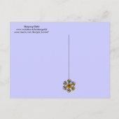 SCHLAFKIND, BLUE BABY DUSCHMONOGRAM EINLADUNGSPOSTKARTE (Rückseite)