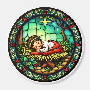 Schlafkind Jesus Christmas Frig Magnet
