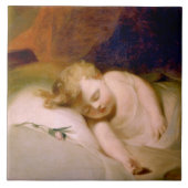 Schlafkind (von Thomas Sully) Fliese (Vorderseite)