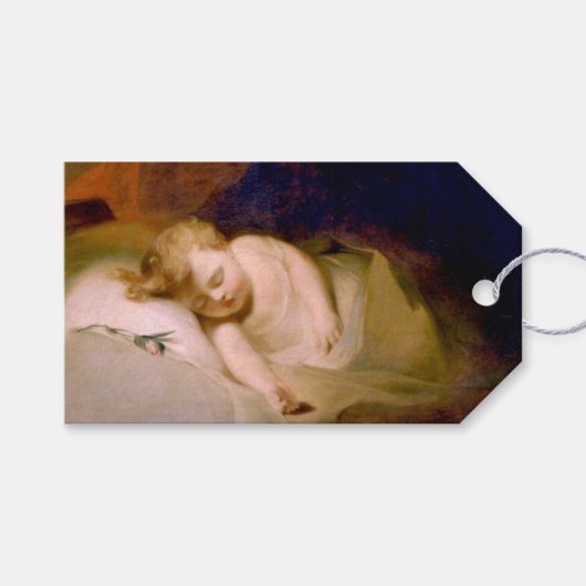 Schlafkind (von Thomas Sully) Geschenkanhänger (Vorderseite (Horizontal))