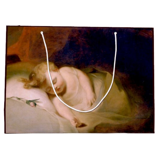 Schlafkind (von Thomas Sully) Große Geschenktüte (Rückseite)