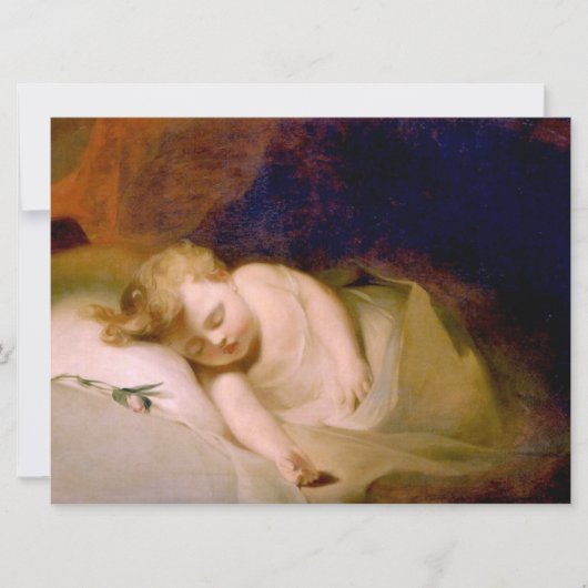 Schlafkind (von Thomas Sully) Karte (Vorderseite)