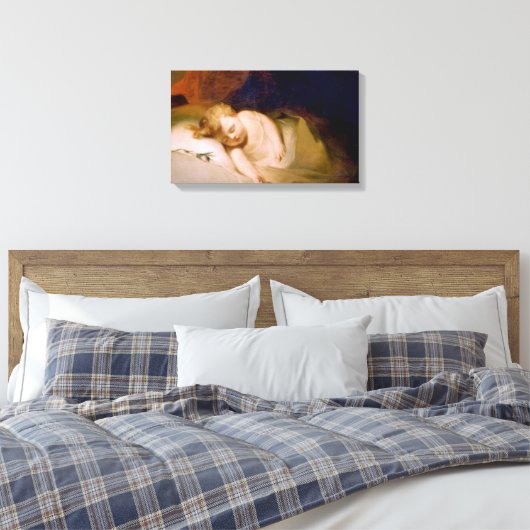 Schlafkind (von Thomas Sully) Leinwanddruck (Insitu (Schlafzimmer))