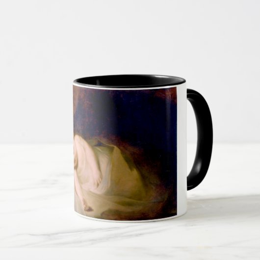 Schlafkind (von Thomas Sully) Tasse (VorderseiteRechts)