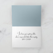 Schlafkite auf altes gepflegtes Geburtstag Karte (Innenseite)