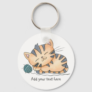 Schlafkite mit Wolle Schlüsselanhänger