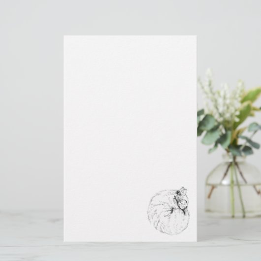 Schlafkitschpapier Briefpapier (Stehend Vorderseite)