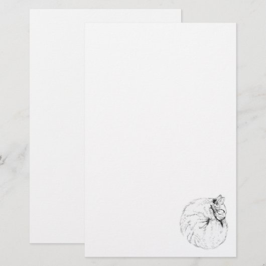 Schlafkitschpapier Briefpapier (Vorne/Hinten)