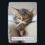 Schlafkitte iPad Pro Cover<br><div class="desc">Napping ist meine beste Arbeit. | Avanti, die Global Spaß Brand™, unterhält die Welt mit ihren Feel Good Funny Grußkarten seit über 40 Jahren. Unsere Figuren leben das Leben voll und feiern den Spaß im Alltag.</div>