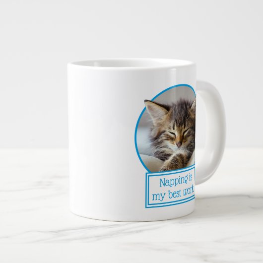 Schlafkitte Jumbo-Tasse (Vorderseite Rechts)
