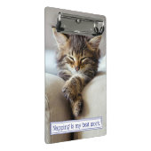 Schlafkitte Mini Klemmbrett (Schrägansicht)