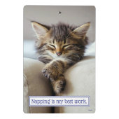 Schlafkitte Mini Klemmbrett (Rückseite)