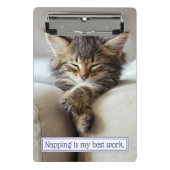 Schlafkitte Mini Klemmbrett (Vorderseite)