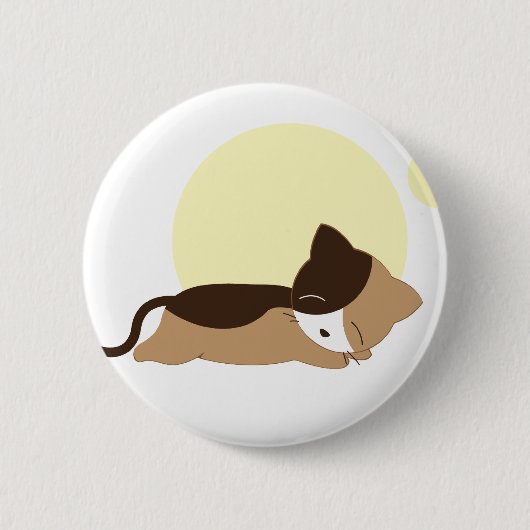 Schlafkitten Button (Vorderseite)