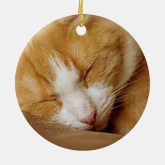 Schlafkitten Keramik Ornament (Hinten)