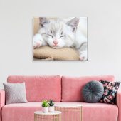Schlafkitten Leinwanddruck (Insitu (Wohnzimmer))